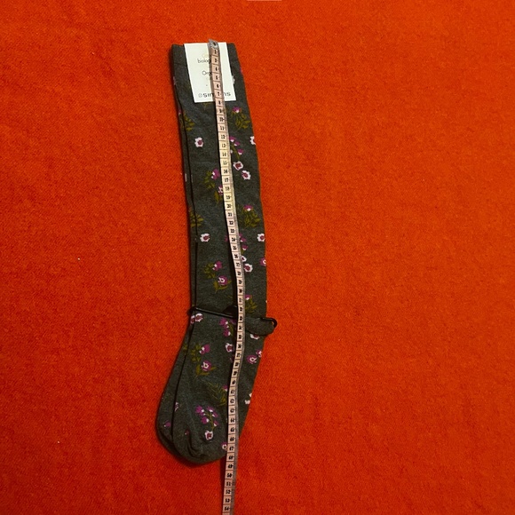 Gray and pink organic cotton blend knee high socks NWT - Picture 4 of 5